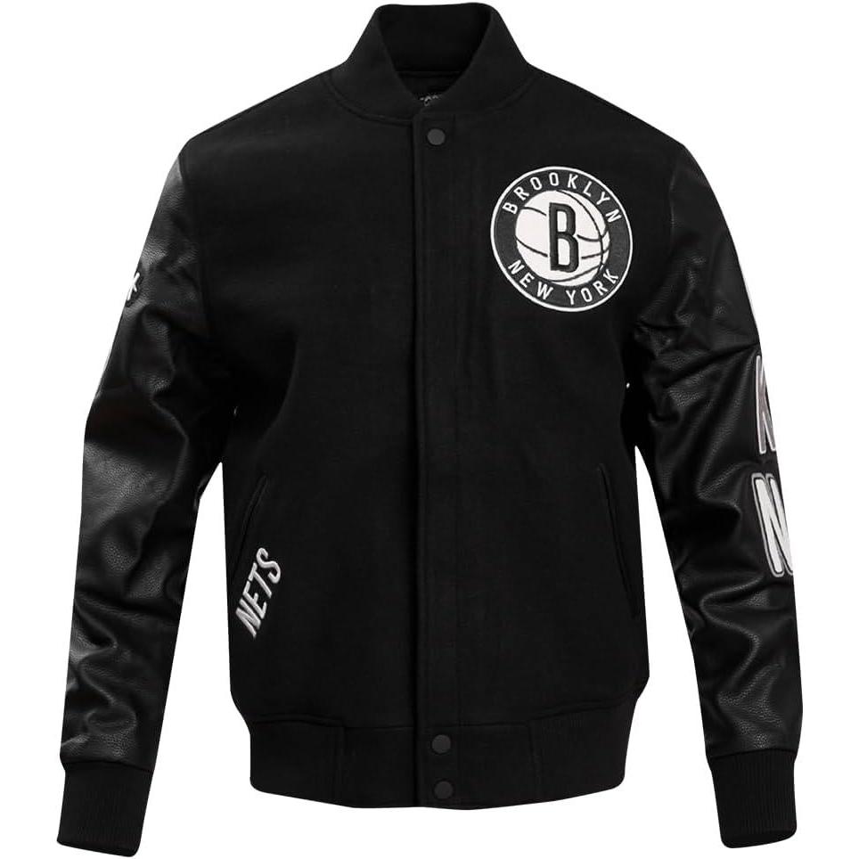 imagePro Standard Mens NBA Classic Varsity Varsity JacketBlack