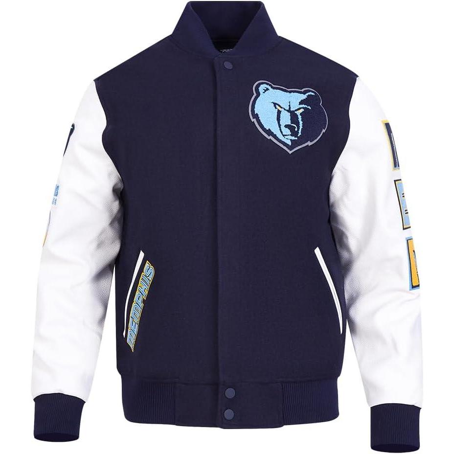 imagePro Standard Mens NBA Classic Varsity Varsity JacketNavy