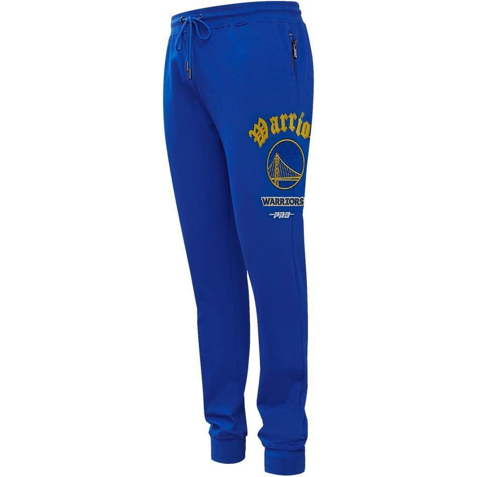 imagePro Standard NBA Mens Mens NBA Old English Brushed Back French Terry SweatpantRoyal Blue