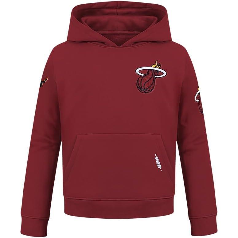 imagePro Standard NBA boys Big Boys Nba Classic Chenille Fleece Pull Over HoodieCardinal Red