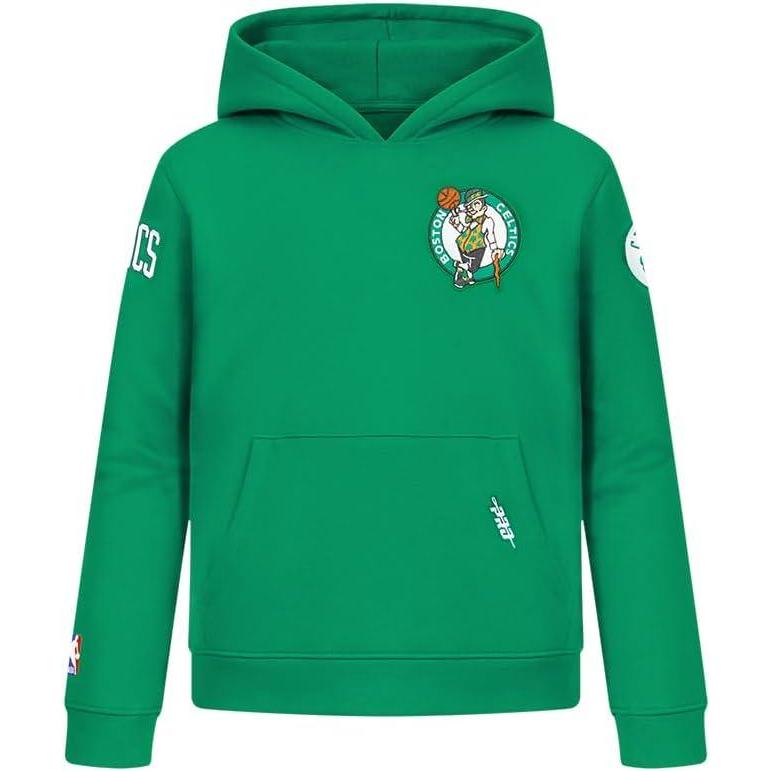 imagePro Standard NBA boys Big Boys Nba Classic Chenille Fleece Pull Over HoodieKelly Green