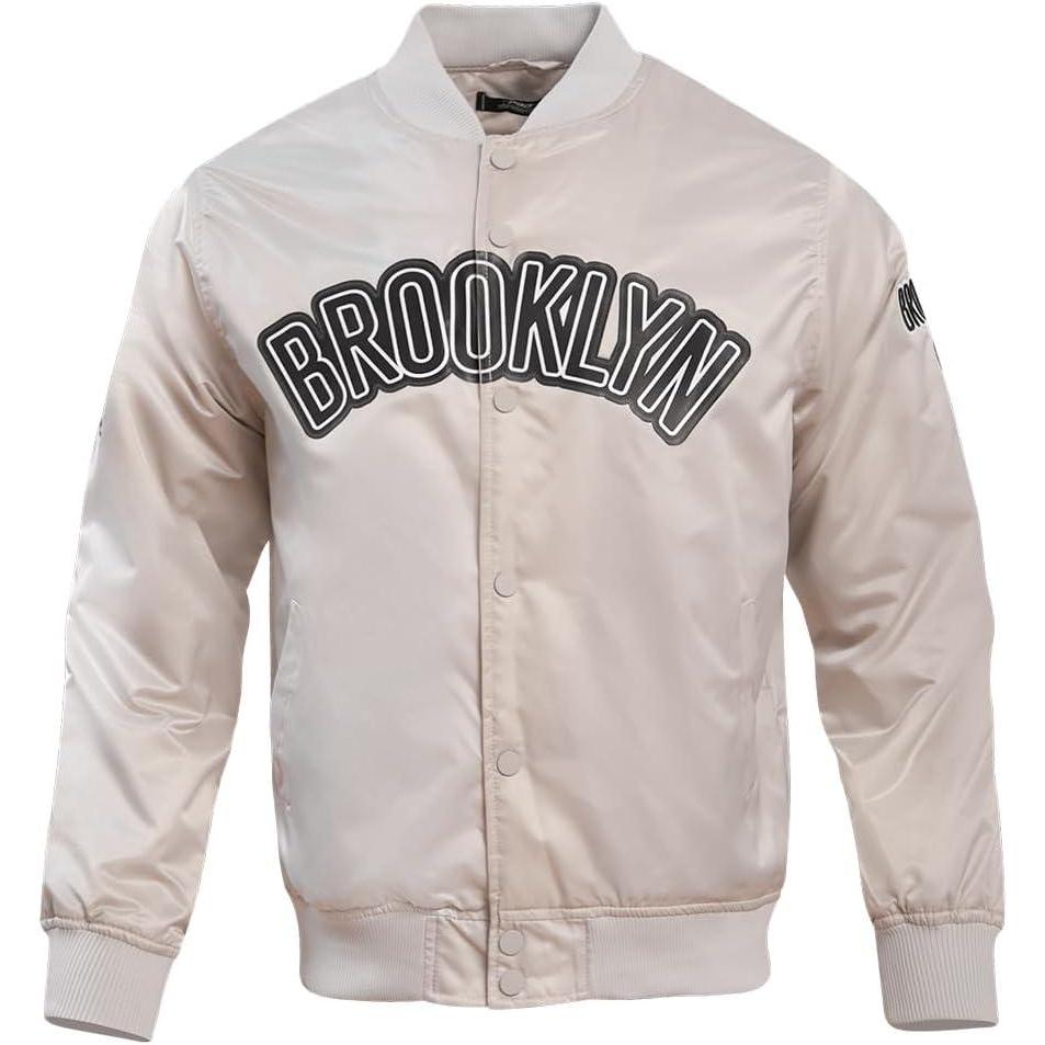 imagePro Standard NBA mens Mens Nba Classic Satin JacketSilver