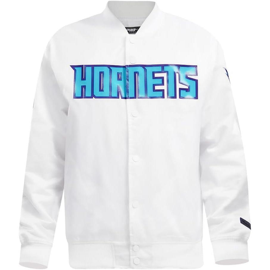 imagePro Standard NBA mens Mens Nba Classic Satin JacketWhite