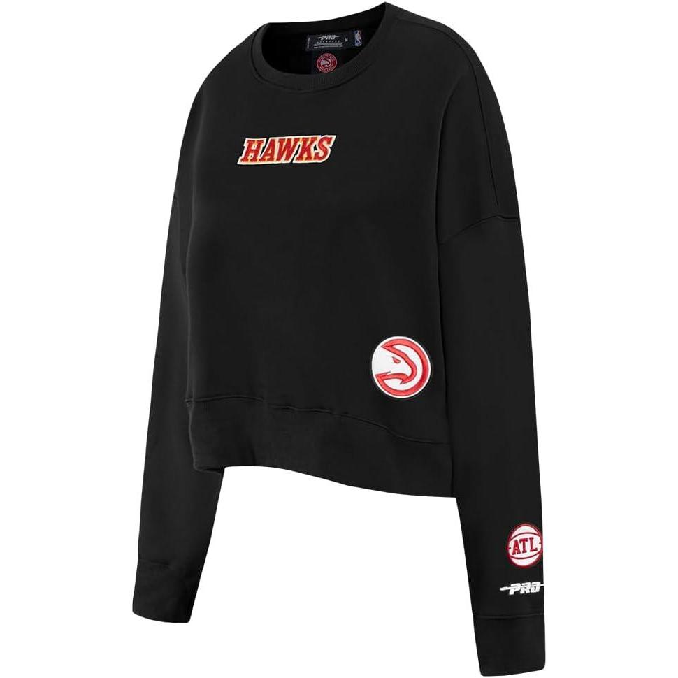 imagePro Standard NBA womens Womens Nba Wingspan Brushed Back French Terry Crewneck SweatshirtBlack