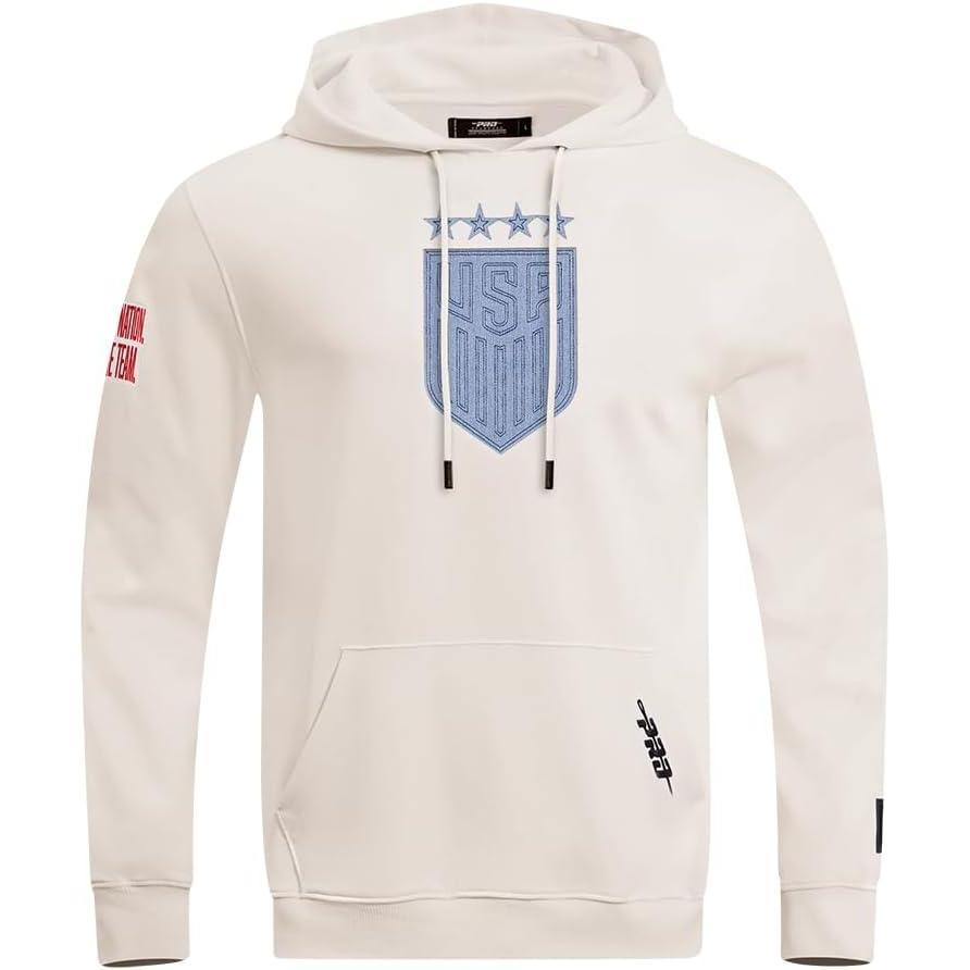 imagePro Standard USSF mens Mens Ussf Varsity Blues Brushed Back French Terry Pull Over HoodieLinen