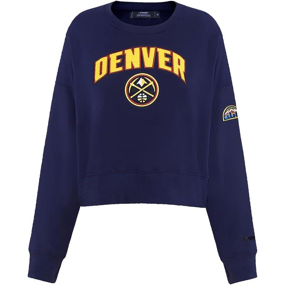 imagePro Standard Womens NBA Classic Chenille Crewneck SweatshirtMidnight Navy