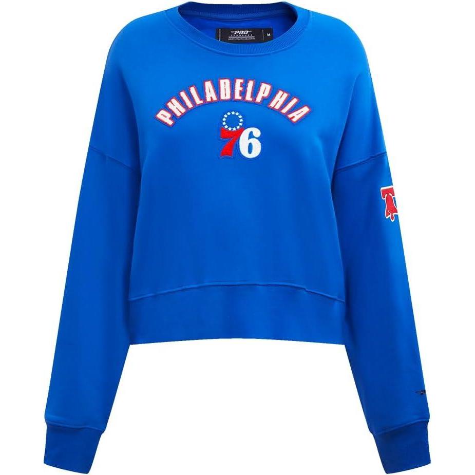 imagePro Standard Womens NBA Classic Chenille Crewneck SweatshirtRoyal Blue