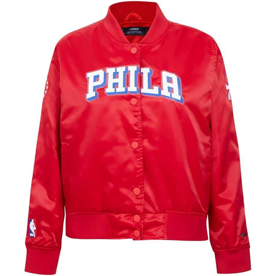 imagePro Standard Womens NBA Classic Chenille Satin JacketRed