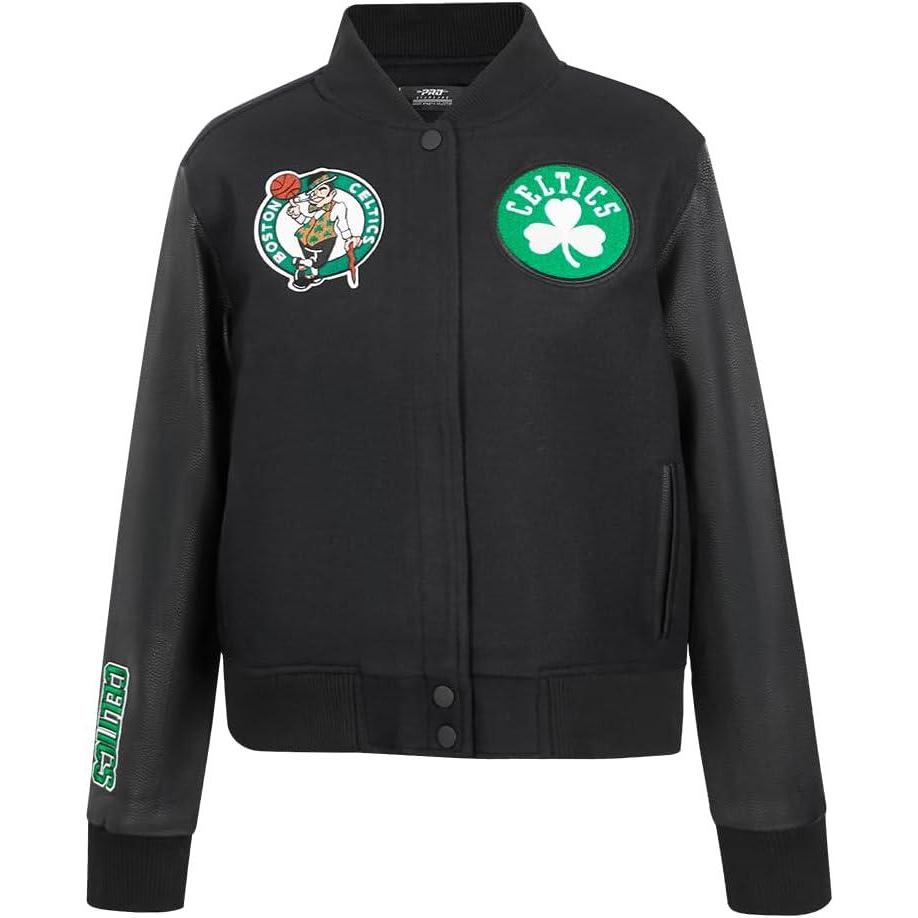 imagePro Standard Womens NBA Classic Chenille Varsity JacketJet Black