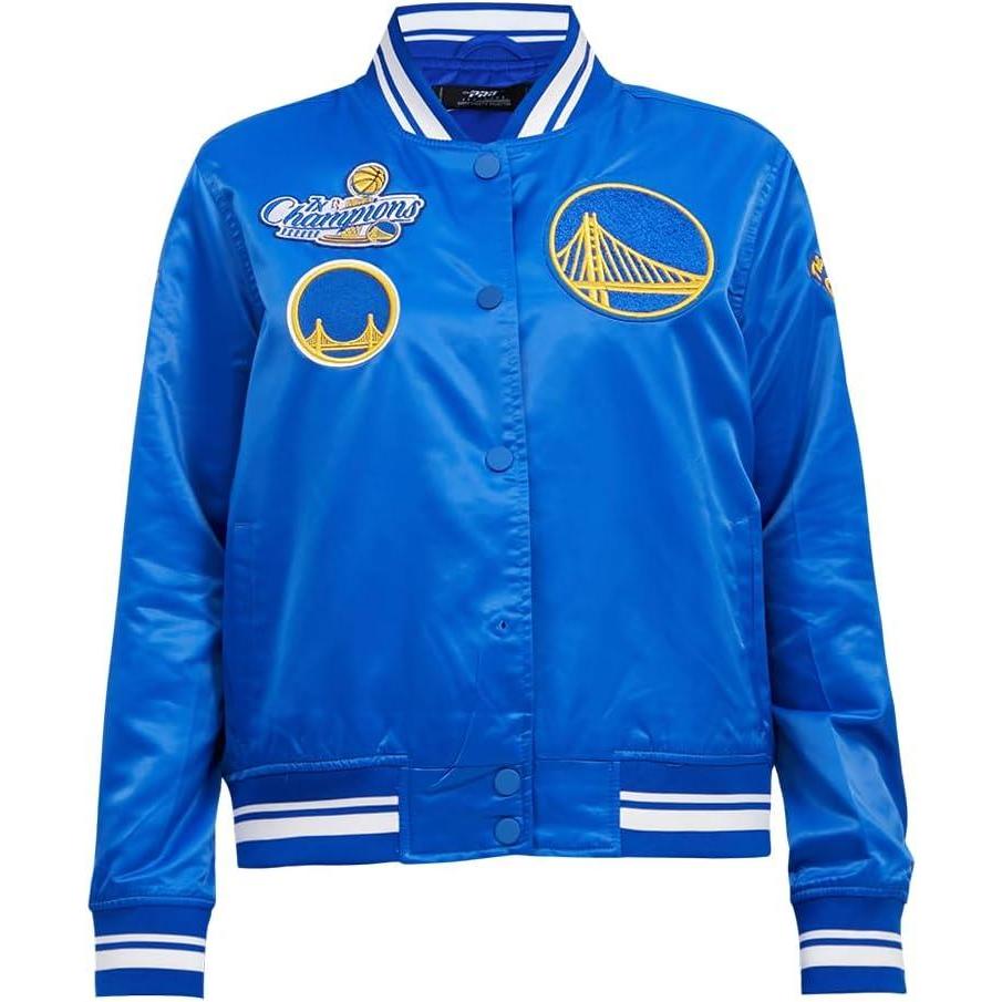 imagePro Standard Womens NBA Retro Classics Satin JacketRoyal Blue