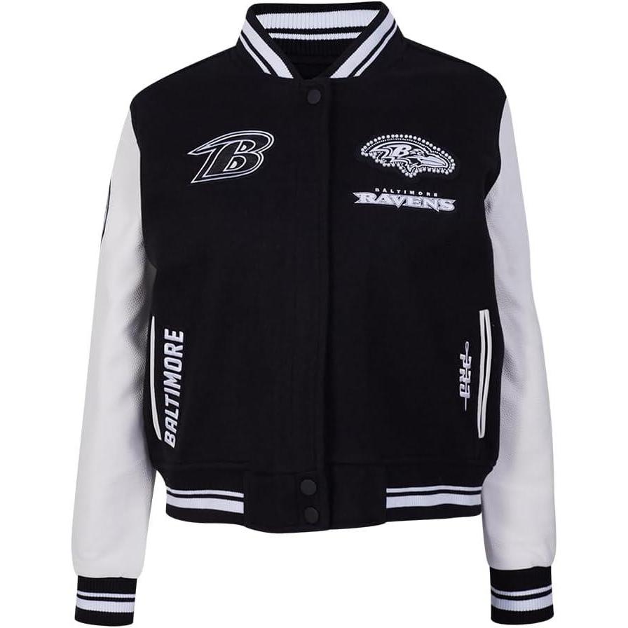 imagePro Standard Womens NFL Pearls Varsity JacketBlack