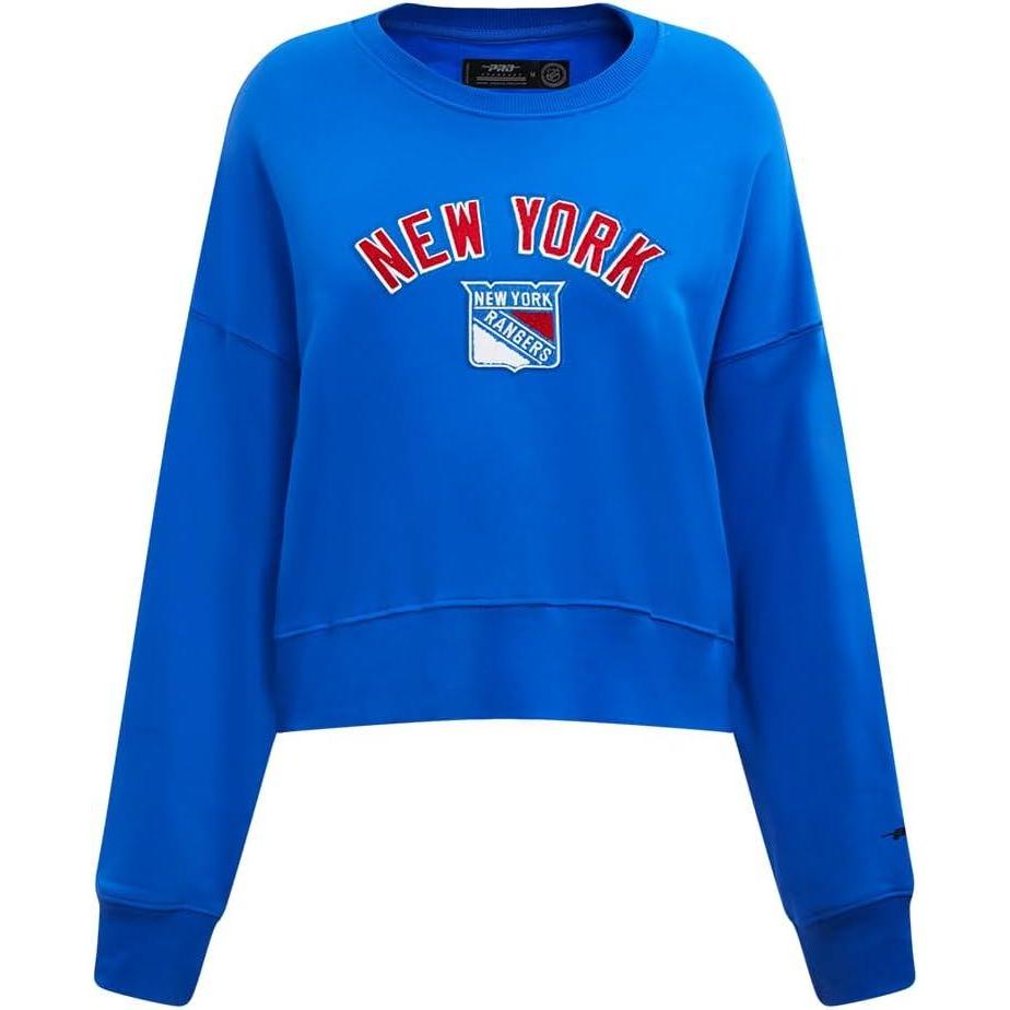 imagePro Standard Womens NHL Classic Chenille Crewneck SweatshirtRoyal Blue