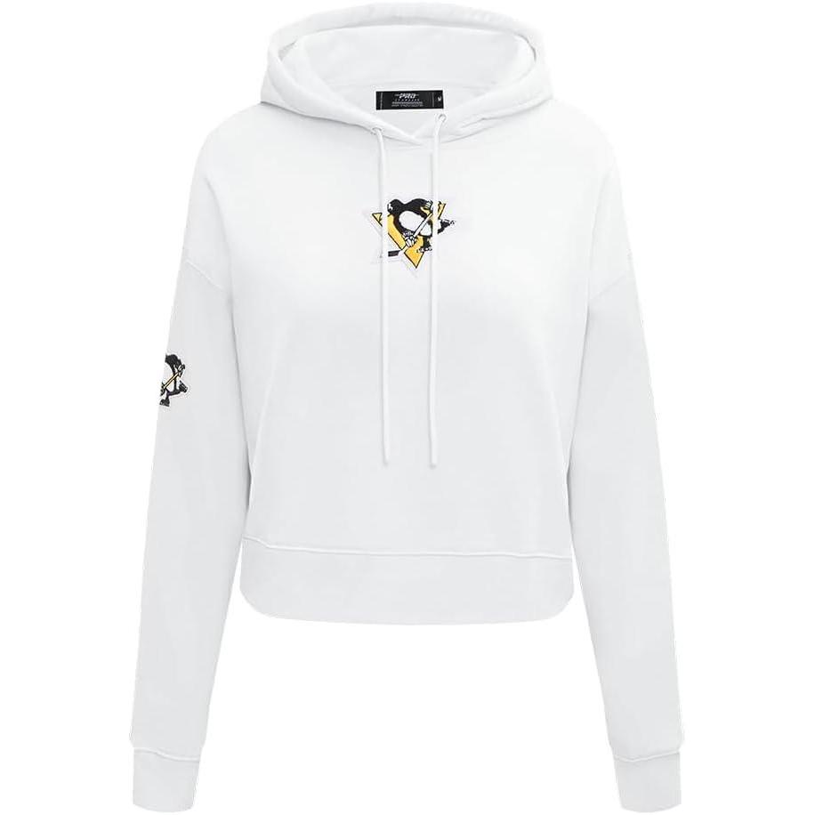 imagePro Standard Womens NHL Classic Chenille Cropped Pullover HoodieWhite