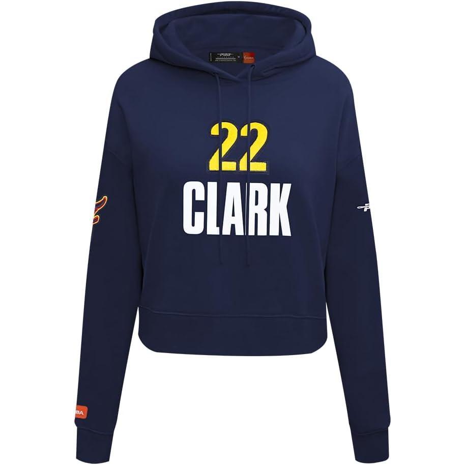 imagePro Standard Womens WNBA Indiana Fever Classic Player Name And Number Cropped Pullover HoodieMidnight Navy