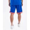Mens NBA Classic Chenille Athletic Short(Royal Blue/Red)