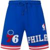 Mens NBA Classic Chenille Athletic Short(Royal Blue/Red)