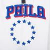 Mens NBA Classic Chenille Athletic Short(White/Royal Blue)
