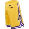 Mens NBA Classic Chenille Athletic Short(Yellow)