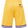 Mens NBA Classic Chenille Athletic Short(Yellow)