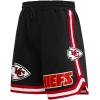 Mens NFL Classic Chenille Cotton Double Knit Short(Black)