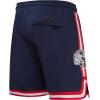 Mens NFL Classic Chenille Cotton Double Knit Short(New England Patriots  Navy)
