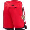 Mens NFL Classic Chenille Cotton Double Knit Short(Red)