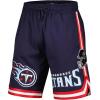 Mens NFL Classic Chenille Cotton Double Knit Short(Tennessee Titans  Navy)