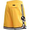 Mens NFL Classic Chenille Cotton Double Knit Short(Yellow/Black)