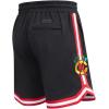 Mens NHL Classic Chenille Athletic Short(Black/Red)