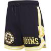 Mens NHL Classic Chenille Athletic Short(Black/Yellow)