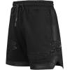 Mens NHL Classic Chenille Athletic Short(Triple Black)