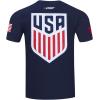 Mens USSF Classic Chenille Cotton Short Sleeve Tee(Midnight Navy)