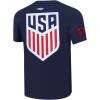 Mens USSF Classic Chenille Cotton Short Sleeve Tee(Midnight Navy)