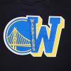 PRO STANDARD Womens NBA Mash Up Brushed Back French Terry Crewneck Sweatshirt(Black)