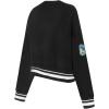 PRO STANDARD Womens NBA Mash Up Brushed Back French Terry Crewneck Sweatshirt(Black)