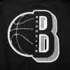 PRO STANDARD Womens NBA Mash Up Brushed Back French Terry Crewneck Sweatshirt(Black/Gray)