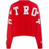 Pro Standard Womens NHL Wingspan Brushed Back French Terry Crewneck Sweatshirt(Red)