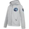 Pro Standard Big Boys NBA Classic Chenille Fleece Full Zip Hoodie(Heather Grey)