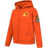 Pro Standard Big Boys NBA Classic Chenille Fleece Full Zip Hoodie(Orange)