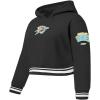 Pro Standard Big Girls NBA Retro Classics Fleece Pull Over Hoodie(Black)