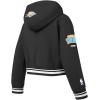 Pro Standard Big Girls NBA Retro Classics Fleece Pull Over Hoodie(Black)