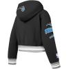 Pro Standard Big Girls NBA Retro Classics Fleece Pull Over Hoodie(Black/Gray)