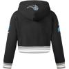 Pro Standard Big Girls NBA Retro Classics Fleece Pull Over Hoodie(Black/Gray)