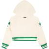 Pro Standard Big Girls NBA Retro Classics Fleece Pull Over Hoodie(Eggshell/ Kelly Green)