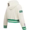 Pro Standard Big Girls NBA Retro Classics Fleece Pull Over Hoodie(Eggshell/ Kelly Green)