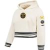 Pro Standard Big Girls NBA Retro Classics Fleece Pull Over Hoodie(Eggshell/ Midnight Navy)