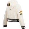 Pro Standard Big Girls NBA Retro Classics Fleece Pull Over Hoodie(Eggshell/ Midnight Navy)