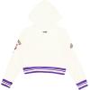 Pro Standard Big Girls NBA Retro Classics Fleece Pull Over Hoodie(Eggshell/ Purple)