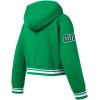 Pro Standard Big Girls NBA Retro Classics Fleece Pull Over Hoodie(Kelly Green)