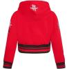 Pro Standard Big Girls NBA Retro Classics Fleece Pull Over Hoodie(Red/Black)